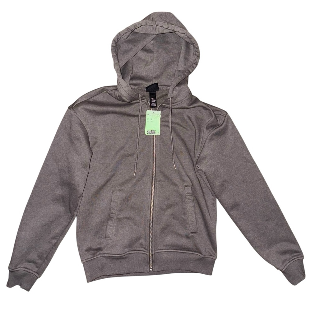 H&M Men’s Gray Zip-Up Hoodie